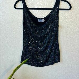 J.B.S. Black Glittery Women's Top